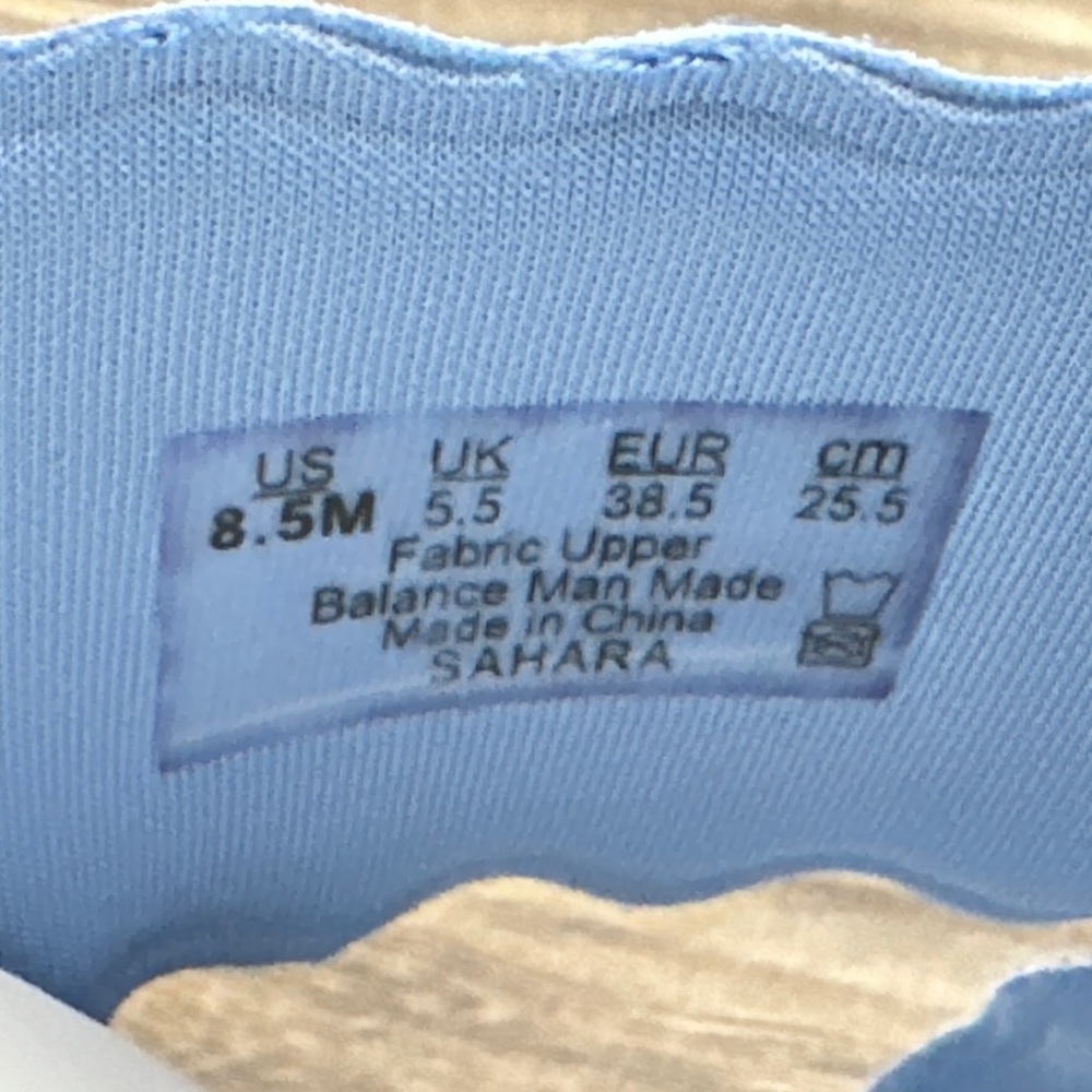 NIB Bzees Sahara Comfort Stretch Slide Wedge Sandal 8.5M 38.5 Blue - Picture 9 of 12